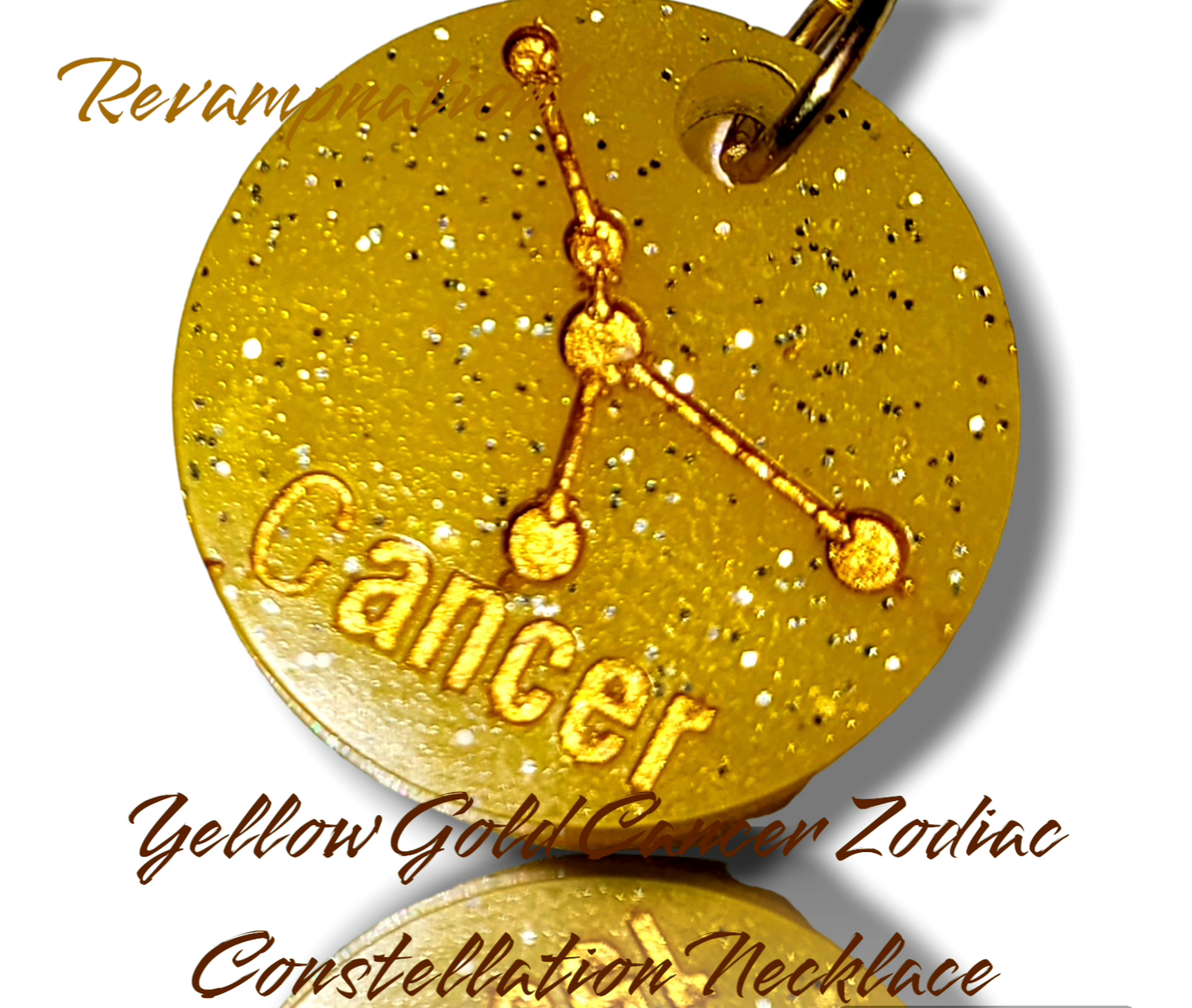 Yellow Gold Zodiac Constellation Necklace Collection - Revampnation1 LLC