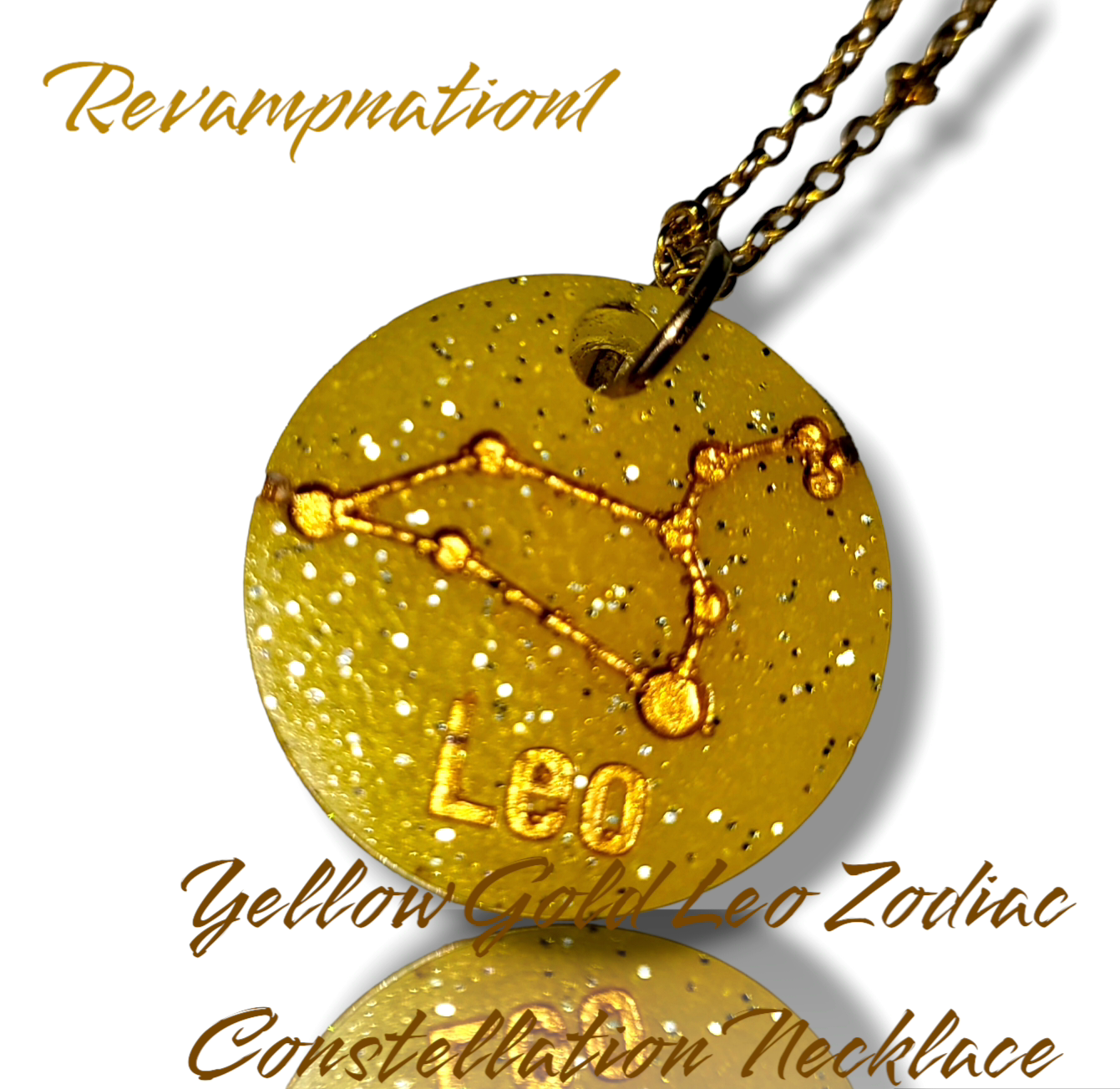 Yellow Gold Zodiac Constellation Necklace Collection - Revampnation1 LLC