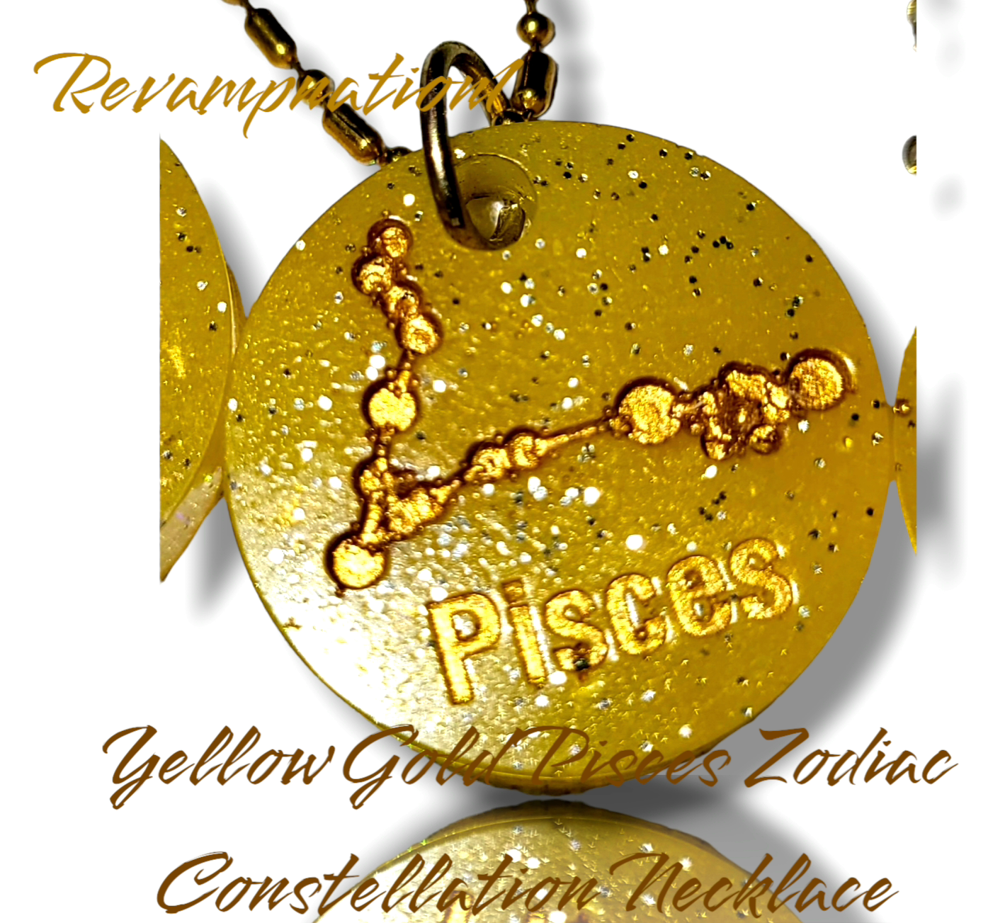 Yellow Gold Zodiac Constellation Necklace Collection - Revampnation1 LLC