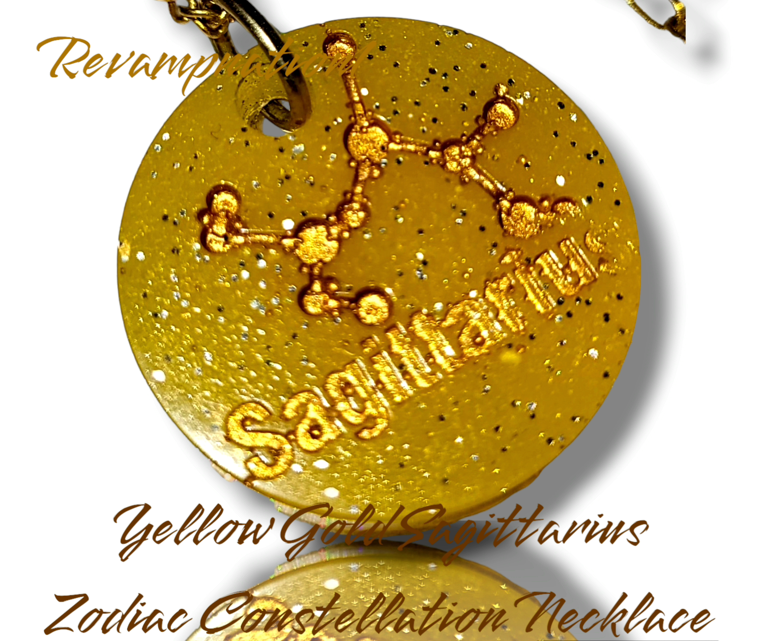 Yellow Gold Zodiac Constellation Necklace Collection - Revampnation1 LLC