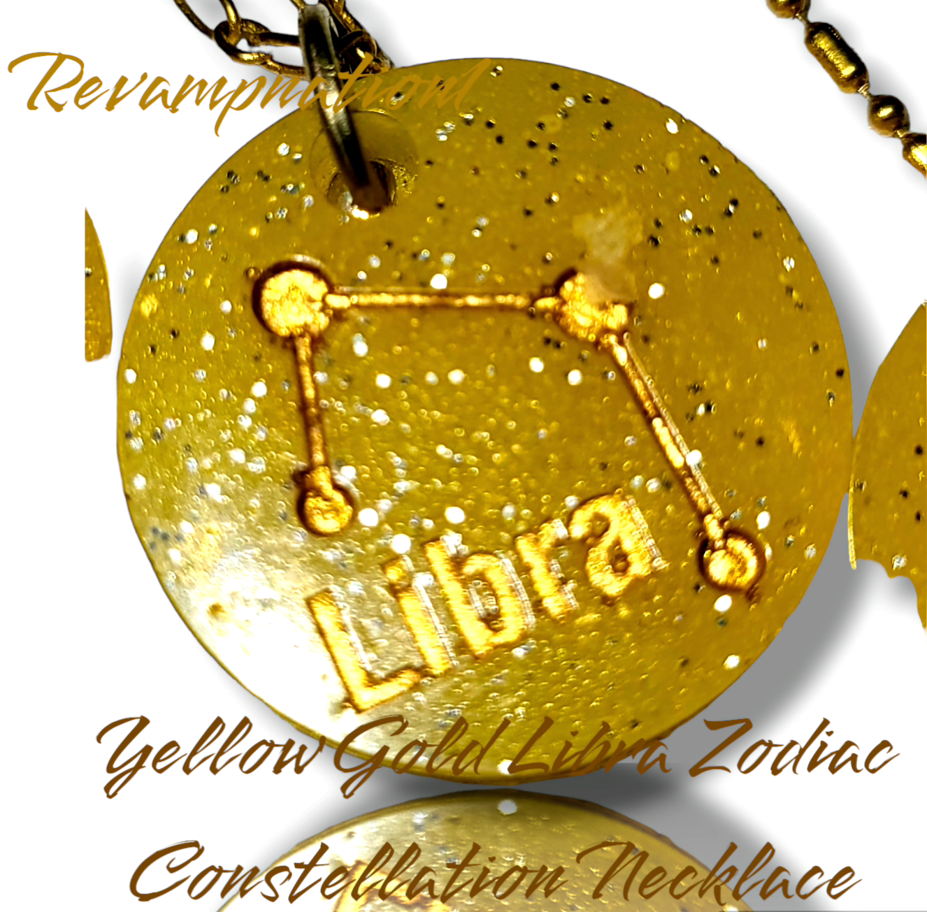 Yellow Gold Zodiac Constellation Necklace Collection - Revampnation1 LLC