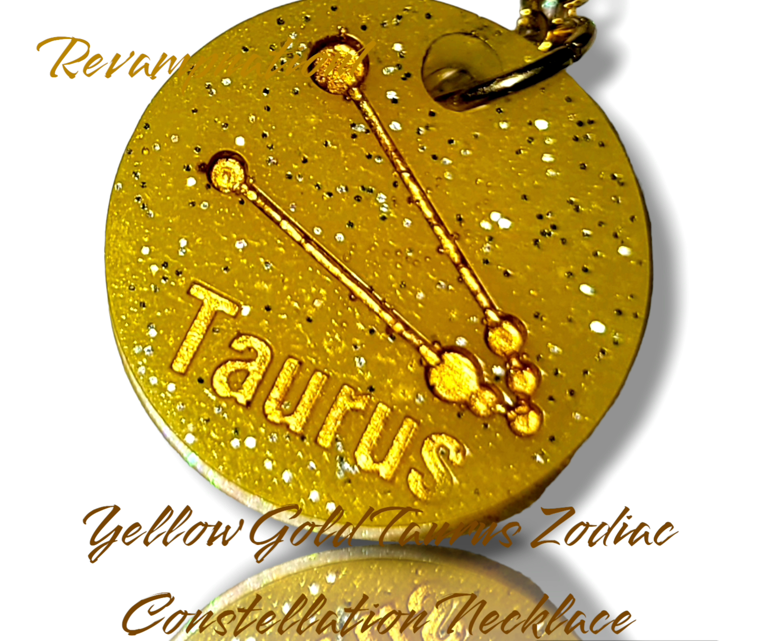 Yellow Gold Zodiac Constellation Necklace Collection - Revampnation1 LLC