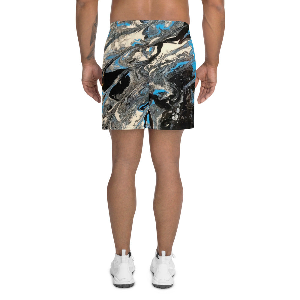 Art Gear Fluid Art Men's Athletic Long Shorts - Revampnation1 LLC