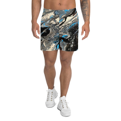 Art Gear Fluid Art Men's Athletic Long Shorts - Revampnation1 LLC