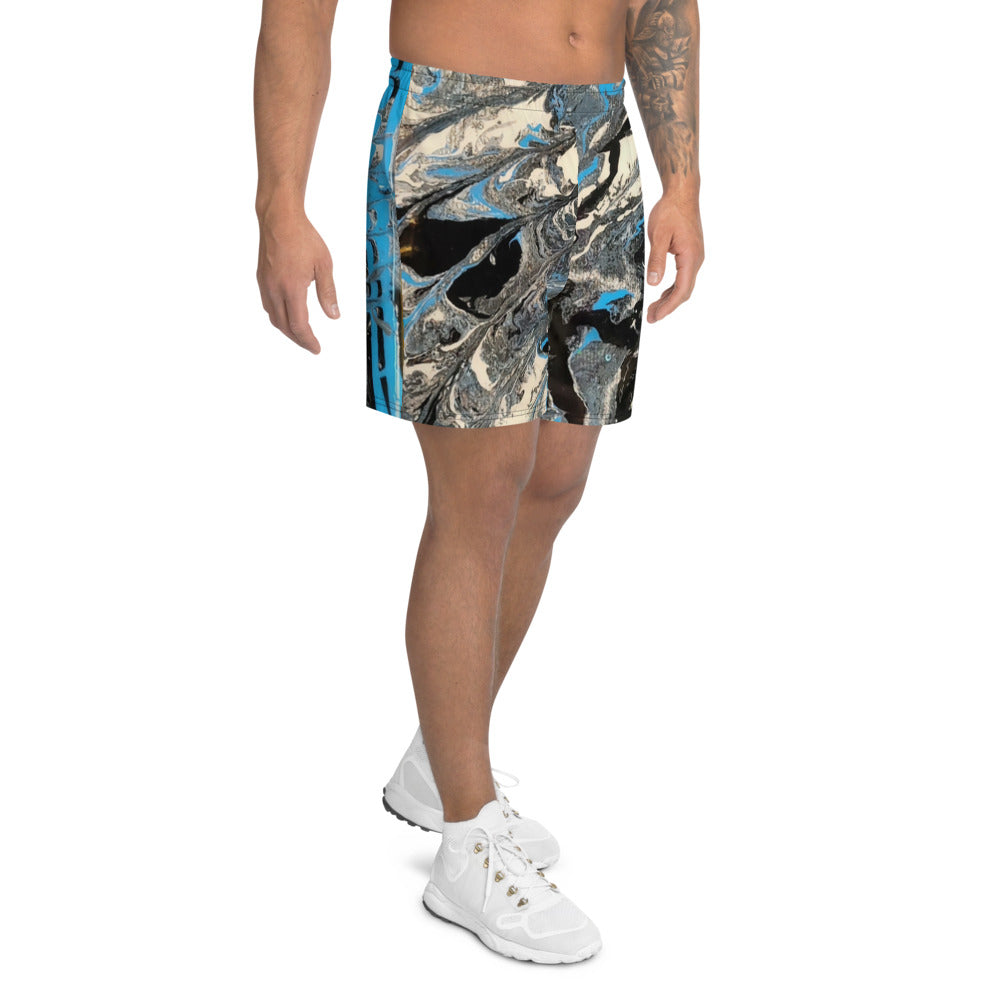 Art Gear Fluid Art Men's Athletic Long Shorts - Revampnation1 LLC