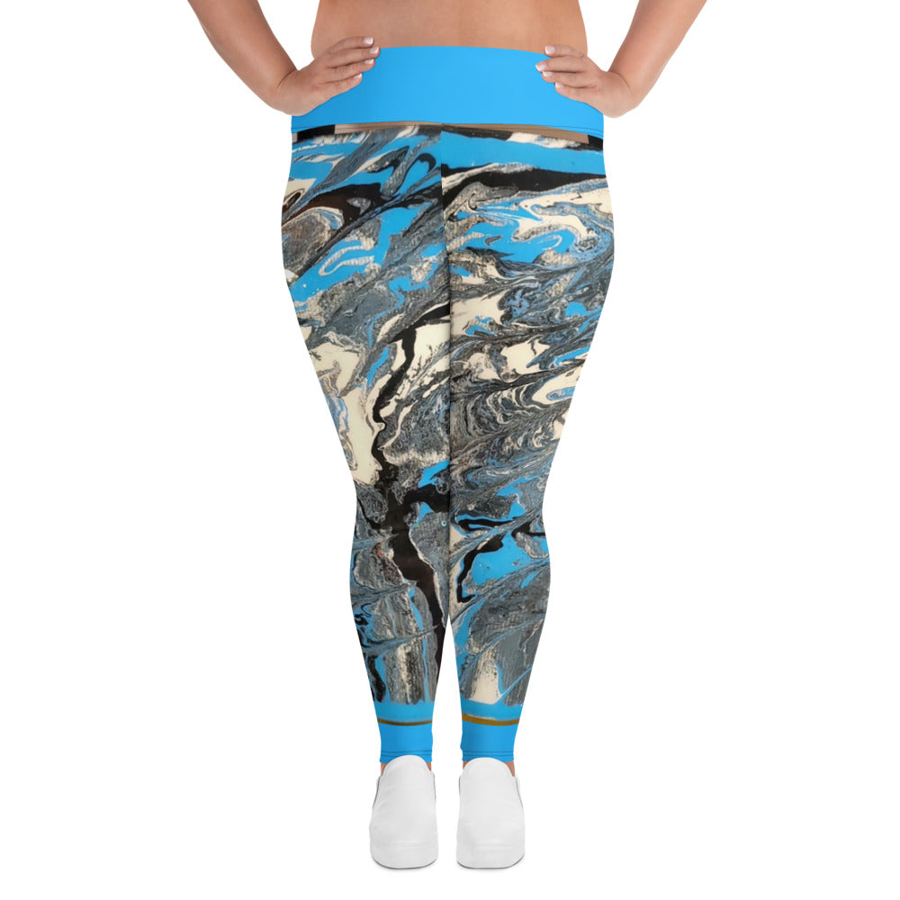 art gear all-over print plus size leggings