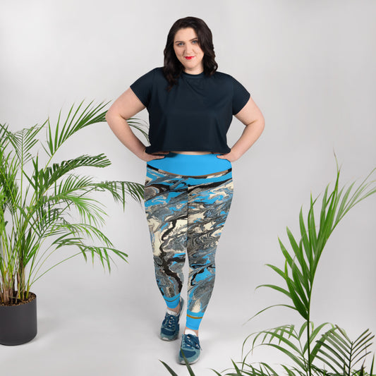 art gear all-over print plus size leggings