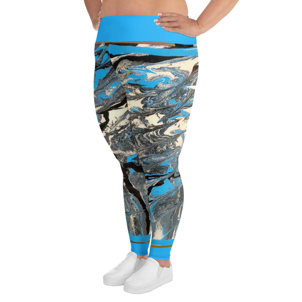 art gear all-over print plus size leggings