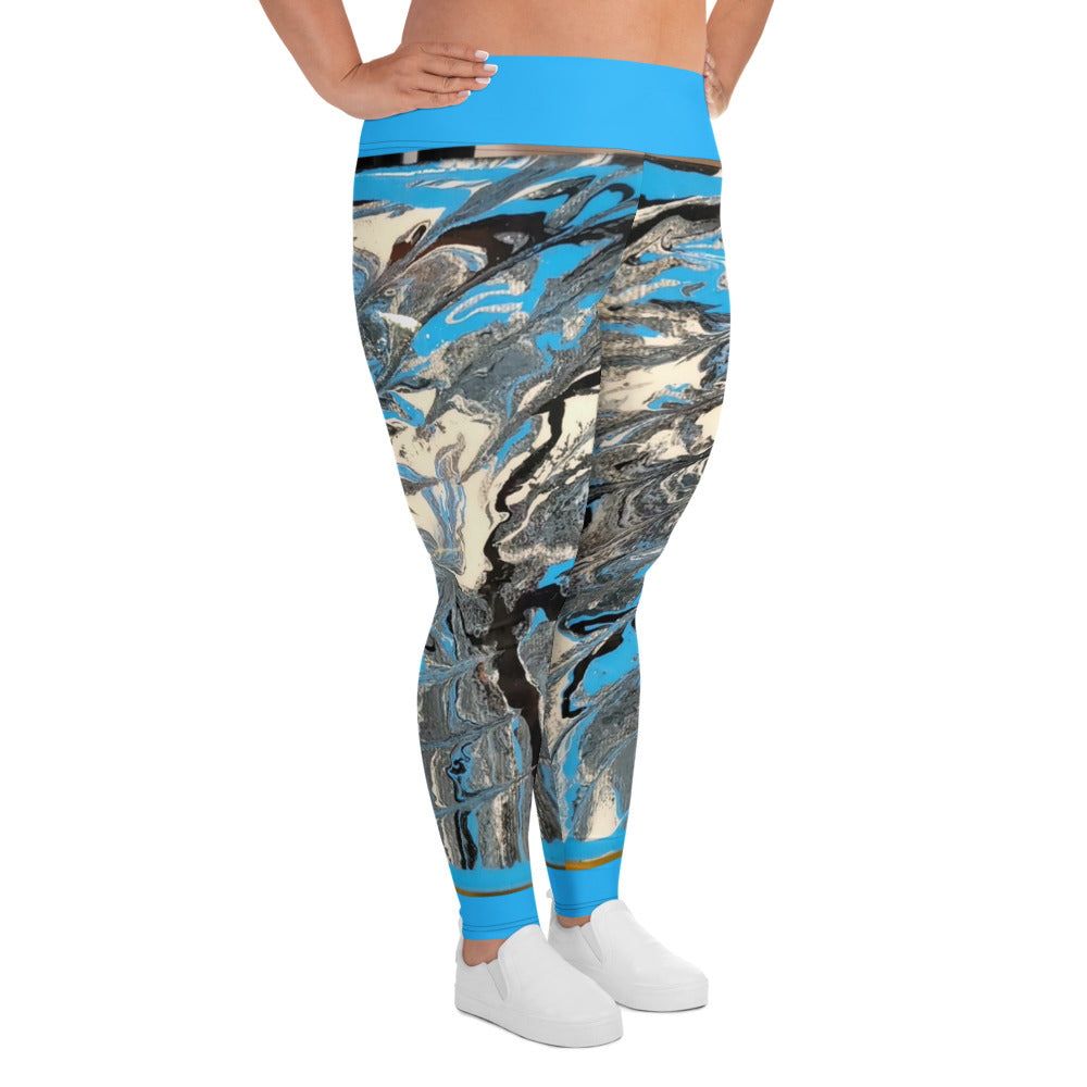 art gear all-over print plus size leggings