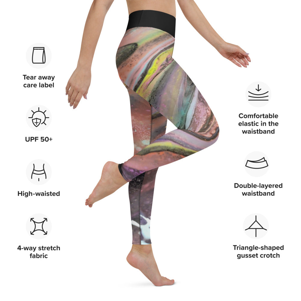 Art Gear Open Cup Yoga Leggings - Revampnation1 LLC