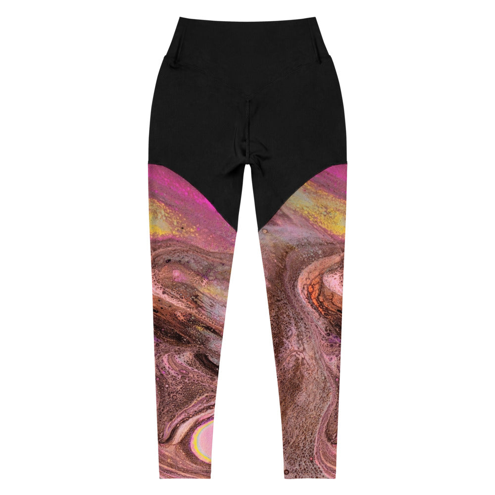 Art Gear Fluid Art Sports Leggings - Revampnation1 LLC